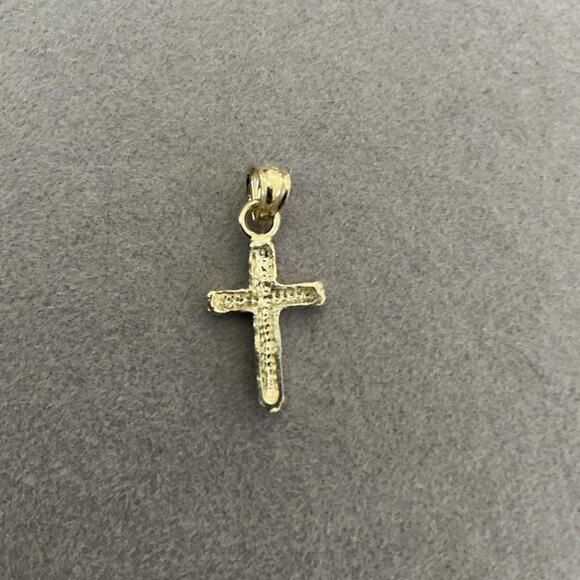 Solid 10k Gold Nugget Cross Pendant ~ NEW~ LAST ONE - Picture 8 of 12
